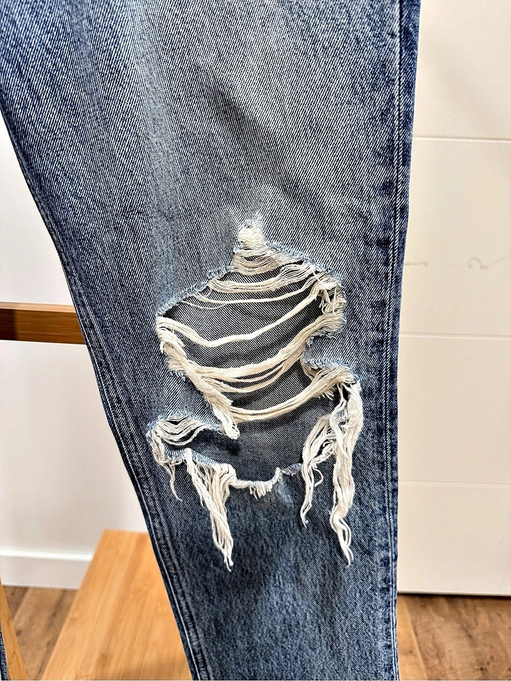 AGOLDE 90's Pinch Waist High Rise Straight Jean Jeans Blue Waist 27 - Picture 3 of 8